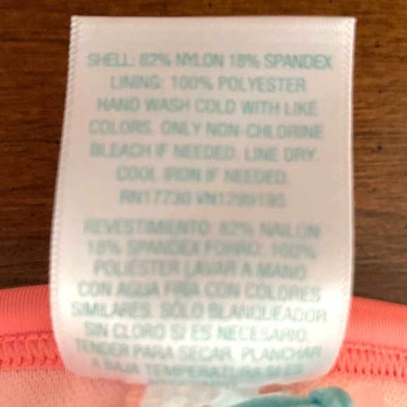 Kona Sol Bikini Swim Bathing Suit High Cut Bottoms Pink Check Adjustable X 1X 2X - Picture 7 of 8